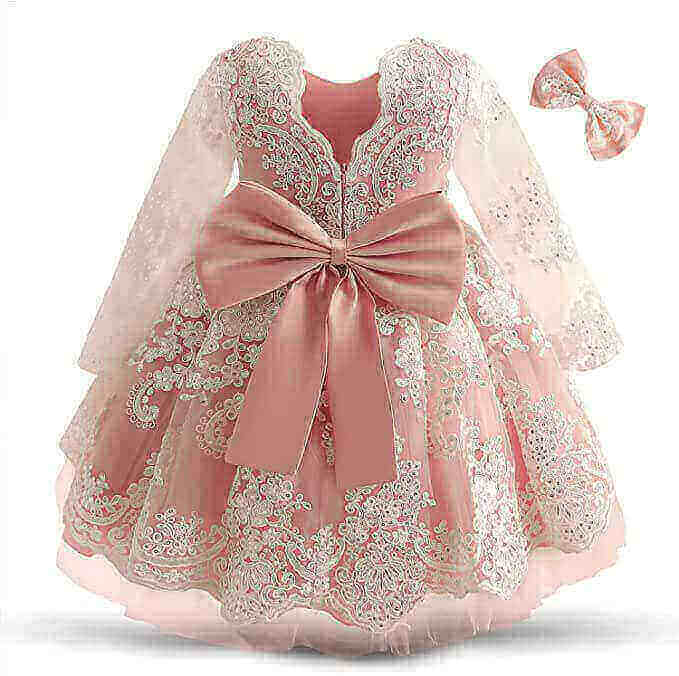 Pink and Gold Baby Dresses